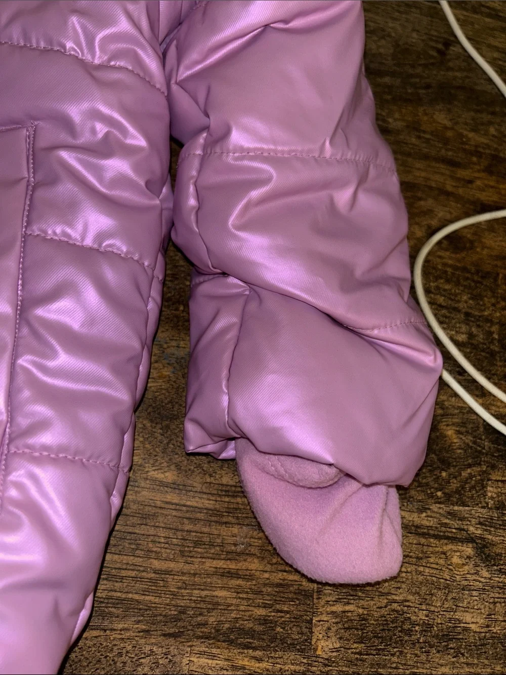 Cat & Jack Lilac Hooded Puffer Coat